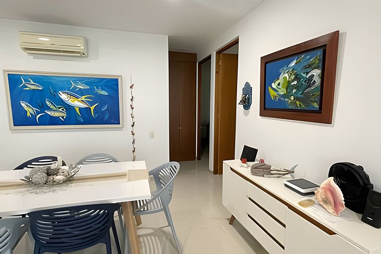 Apartamento en Cartagena frente al mar con piscina