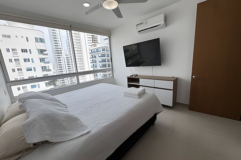 Apartamento en Cartagena frente al mar con piscina