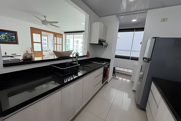 Apartamento en Cartagena frente al mar con piscina