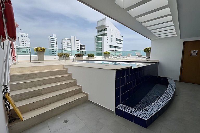 Apartamento en Cartagena frente al mar con piscina