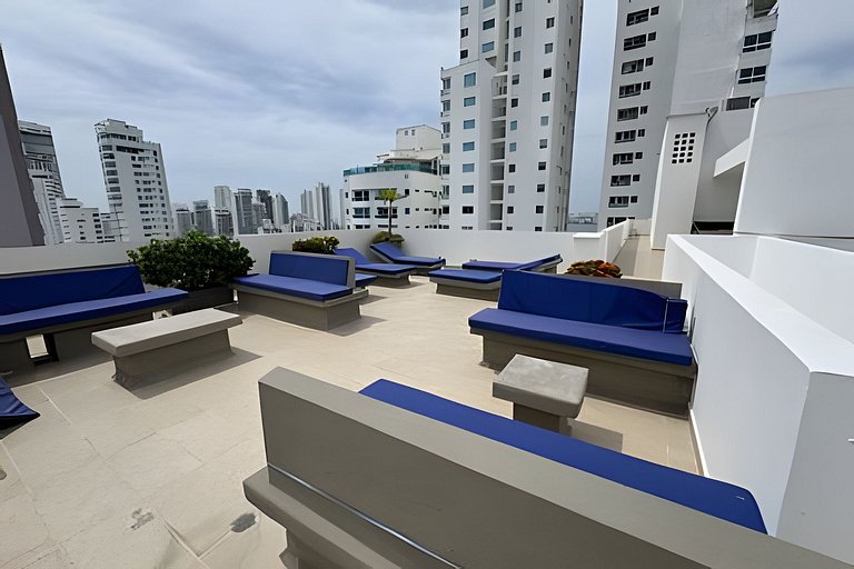 Apartamento en Cartagena frente al mar con piscina