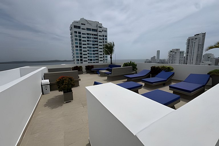 Apartamento en Cartagena frente al mar con piscina
